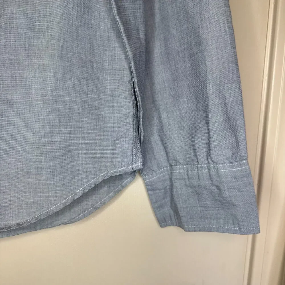 J. CREW men's size large L Coolmax slim secret wash shirting lightweight shirt
